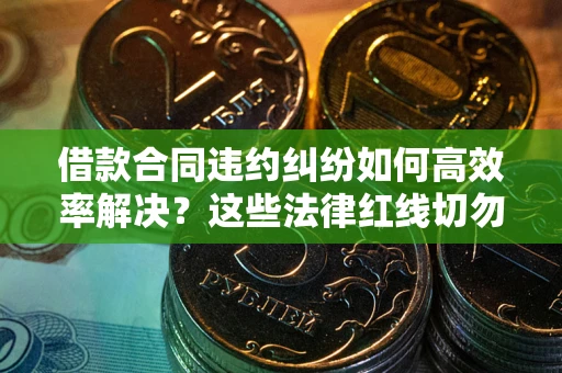 北京借款合同违约纠纷如何高效率解决？这些法律红线切勿触碰