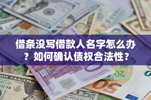 北京借条没写借款人名字怎么办？如何确认债权合法性？
