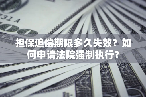 北京担保追偿期限多久失效？如何申请法院强制执行？